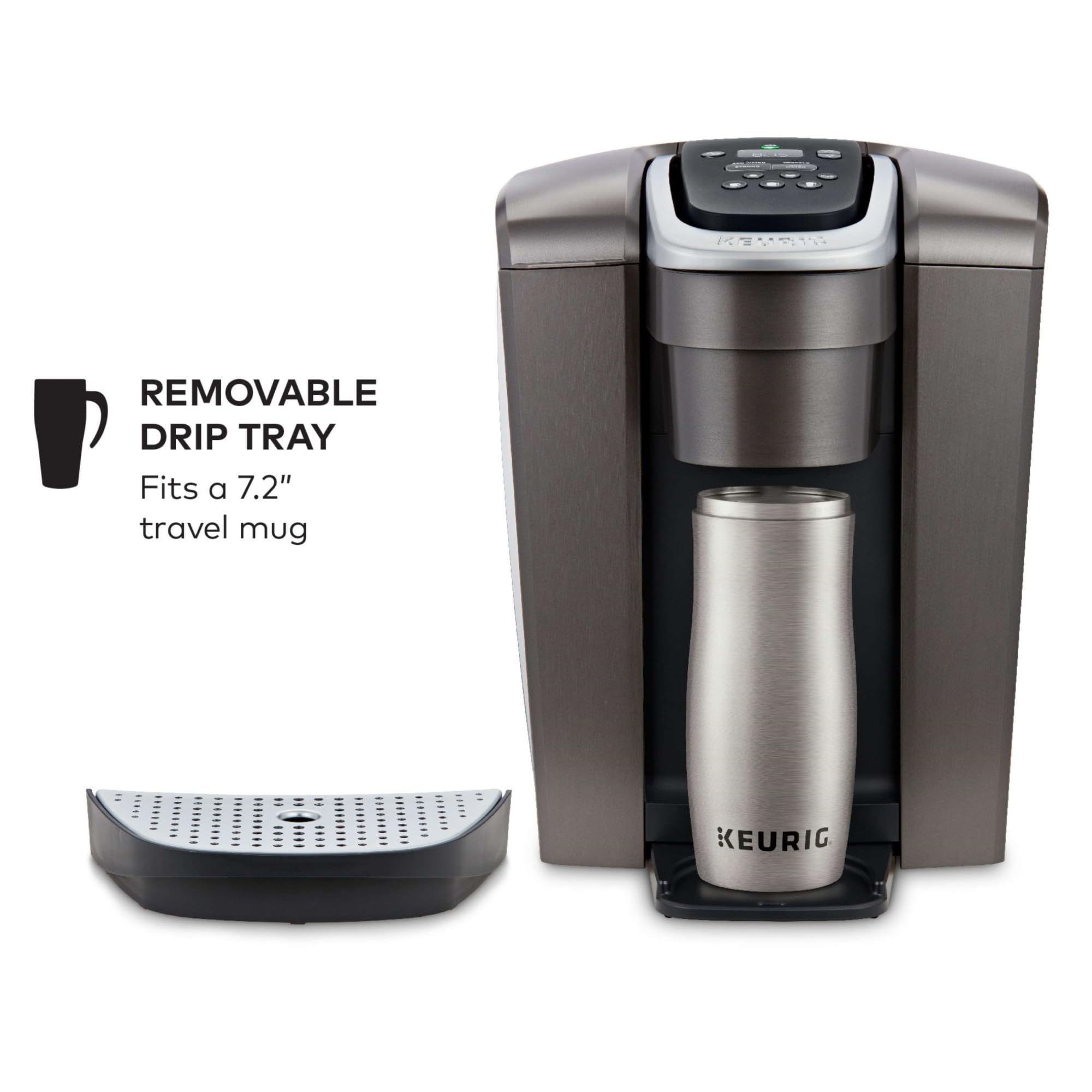 Keurig K-Elite Single Serve K-Cup Pod Coffee Maker, with Strength and Temperature Control, Iced Coffee Capability, 8 to 12oz Brew Size, Programmable, Brushed Slate - Image 3