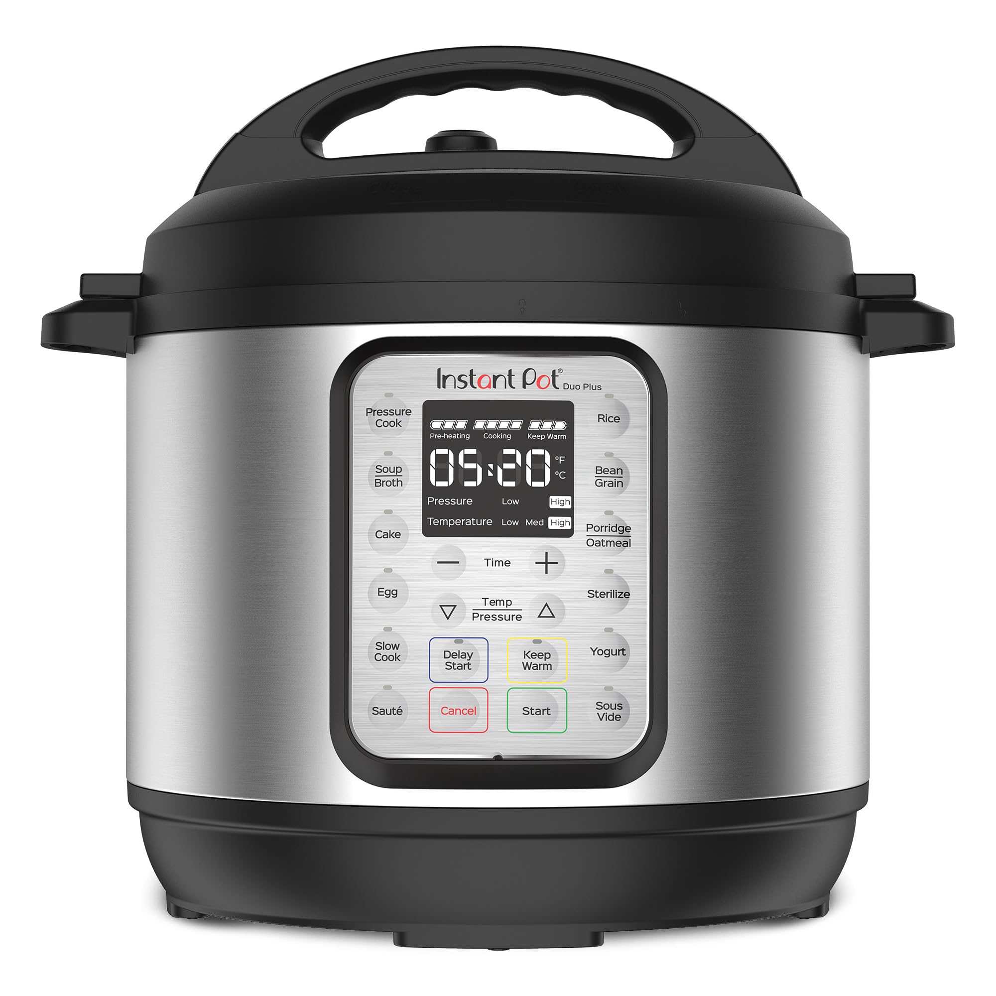 Instant Pot Duo Plus 9-in-1 Multicooker, Pressure Cooker, Slow Cook, Rice Maker, Steamer, Sauté, Yogurt, Warmer & Sterilizer, Includes App with Over 800 Recipes, Stainless Steel, 6 Quarts