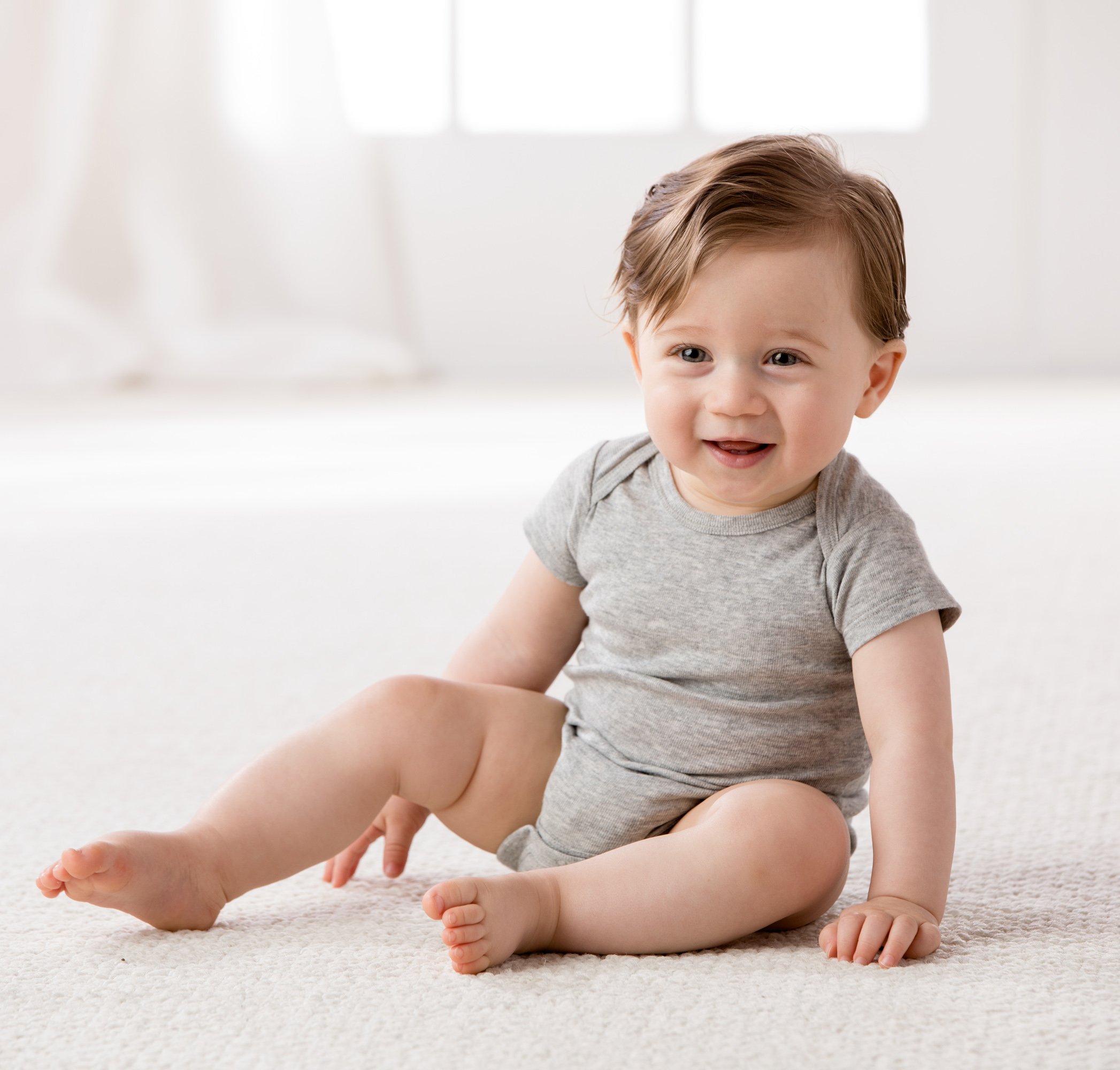 Gerber Baby 5-Pack Solid Onesies Bodysuits, Gray, 0-3 Months - Image 6