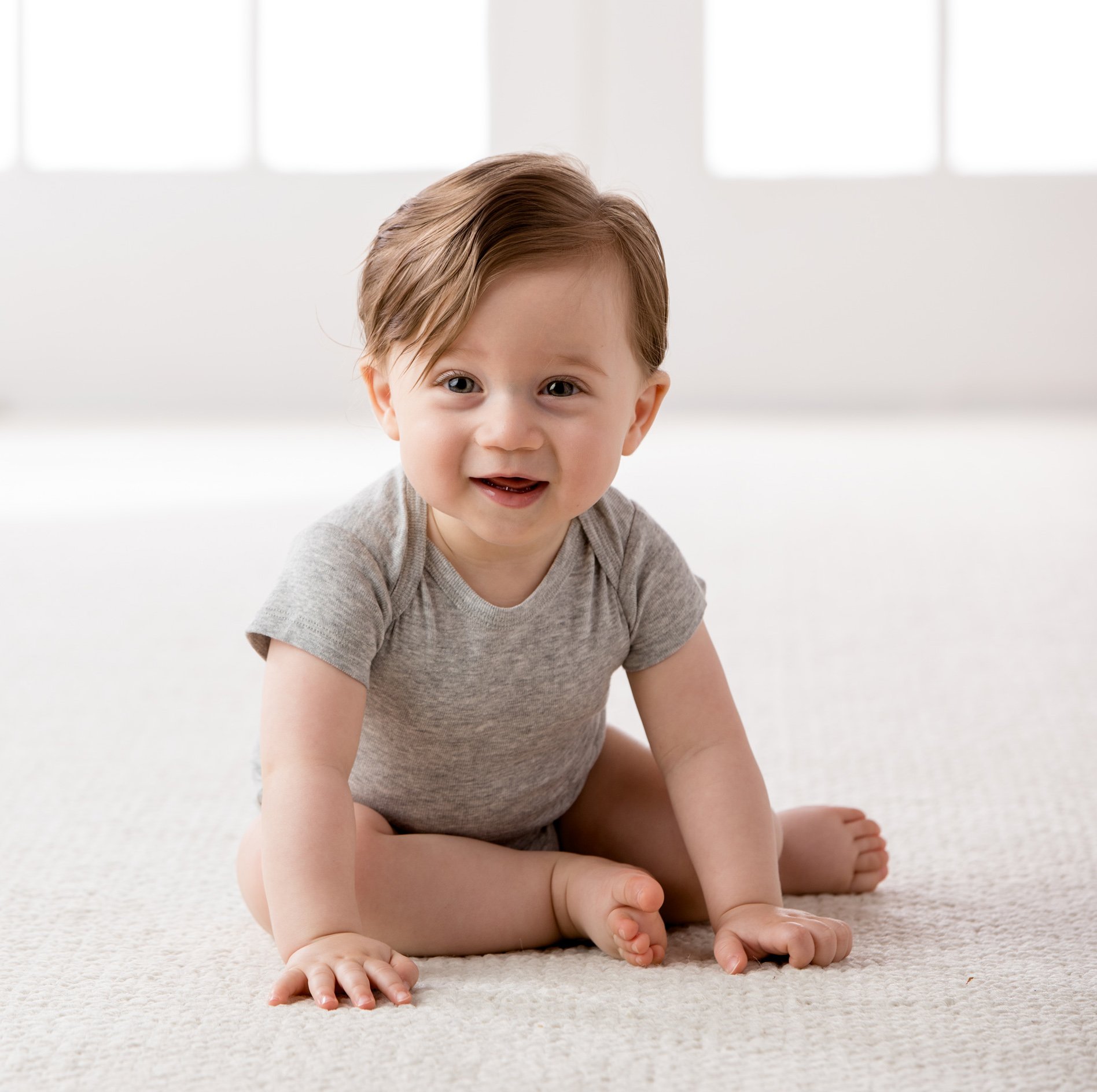 Gerber Baby 5-Pack Solid Onesies Bodysuits, Gray, 0-3 Months - Image 7