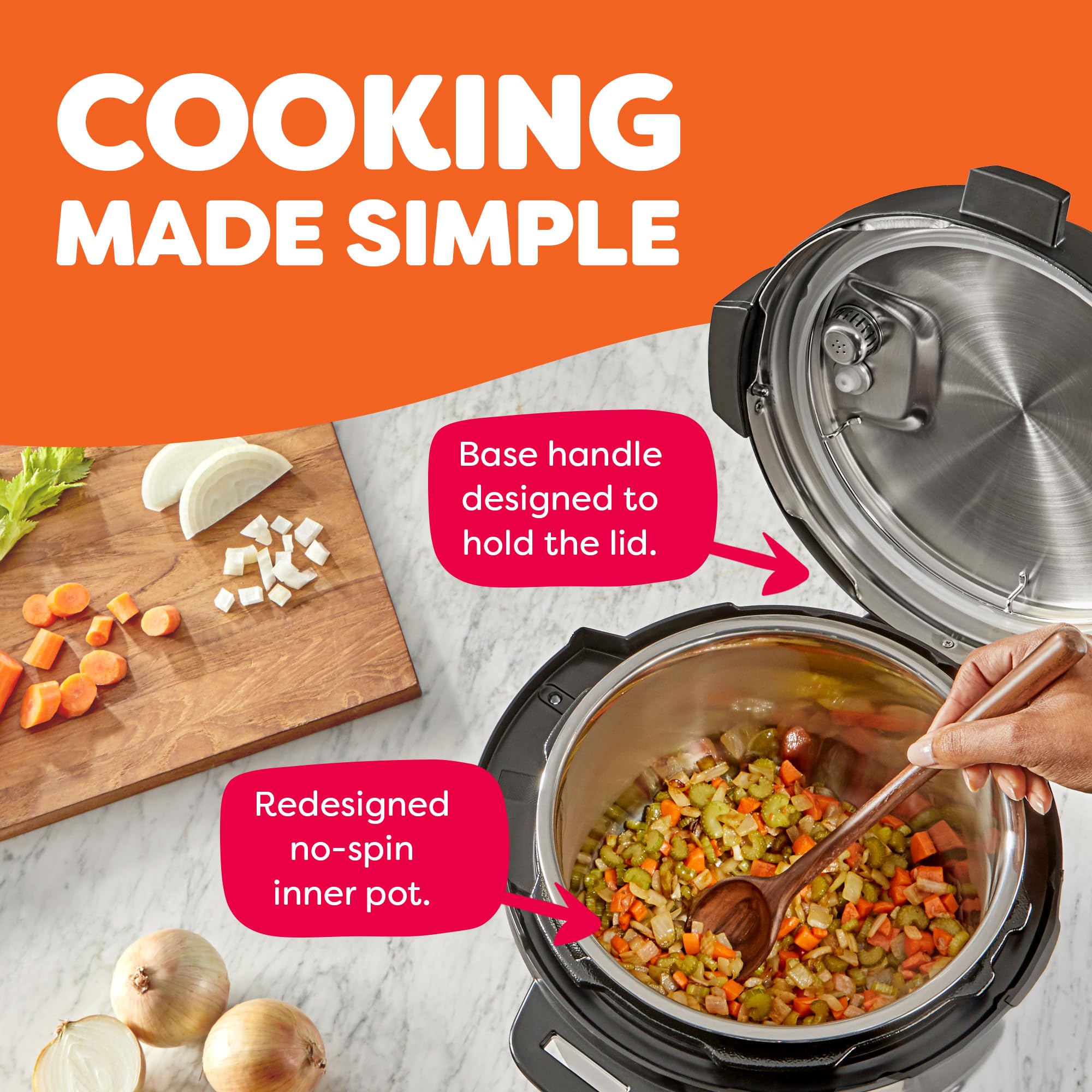 Instant Pot Duo Plus 9-in-1 Multicooker, Pressure Cooker, Slow Cook, Rice Maker, Steamer, Sauté, Yogurt, Warmer & Sterilizer, Includes App with Over 800 Recipes, Stainless Steel, 6 Quarts - Image 8