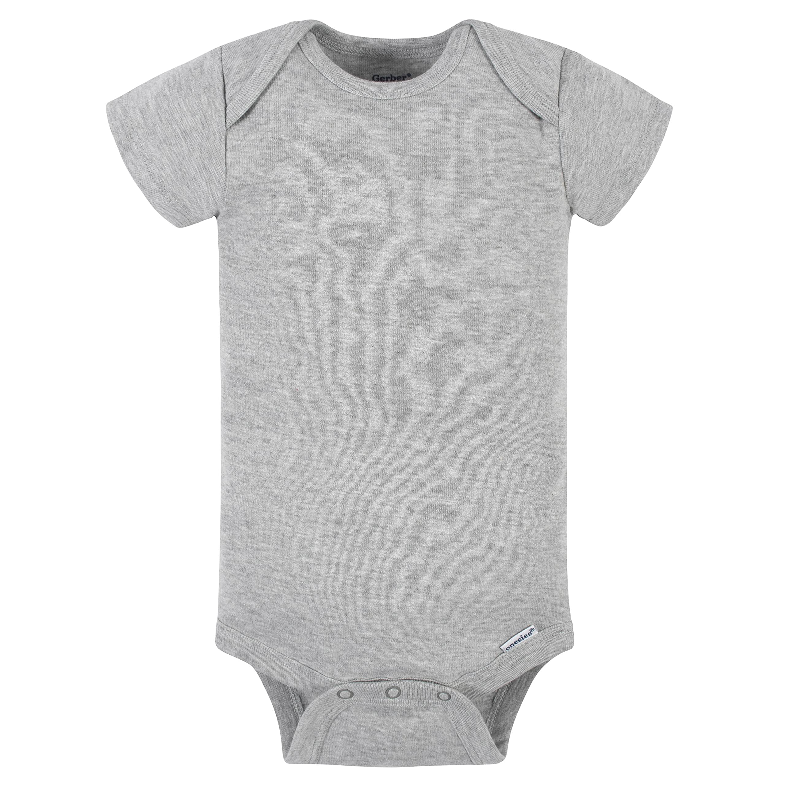 Gerber Baby 5-Pack Solid Onesies Bodysuits, Gray, 0-3 Months - Image 2